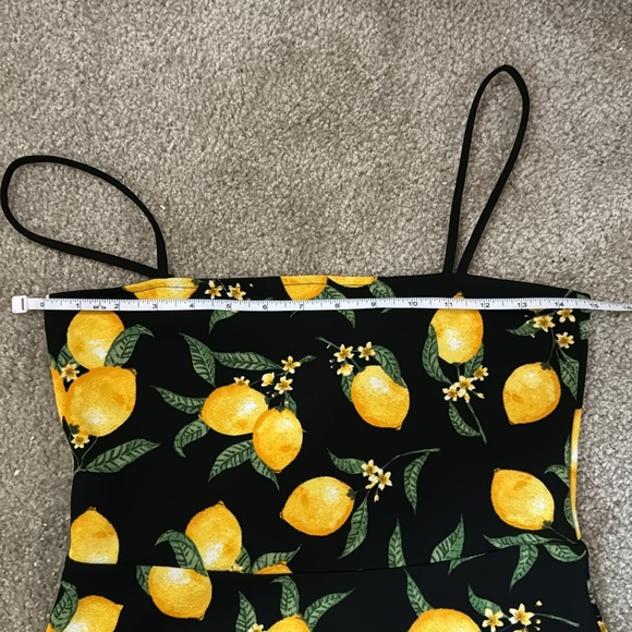 Cute Black Sun Dress w/ Lemons 🍋🖤 - Picture 6 of 10